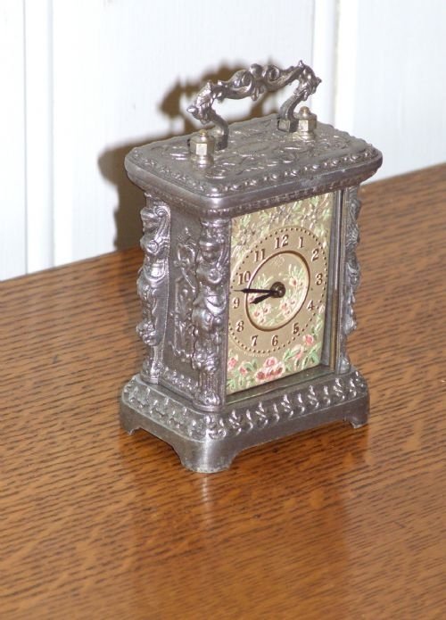 Miniature Embossed Carriage Clock